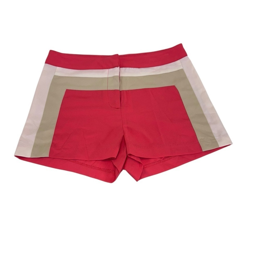 Jealous Tomato Red and Tan Athletic Shorts